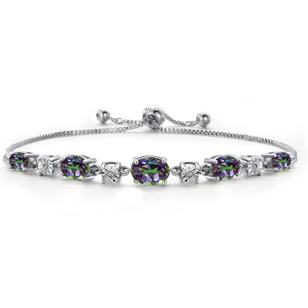 Green Mystic Topaz_925 Sterling Silver_Bracelet in 925 Sterling Silver