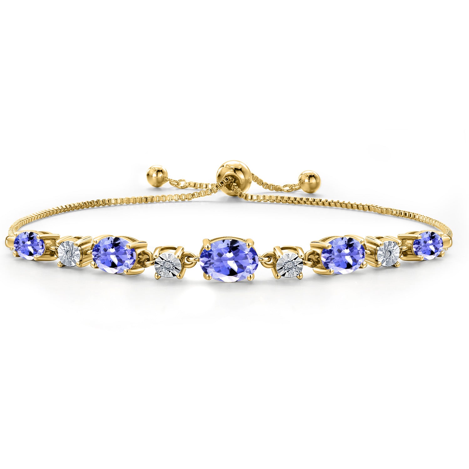 Bracelet in 925 Yellow Gold Plated Silver