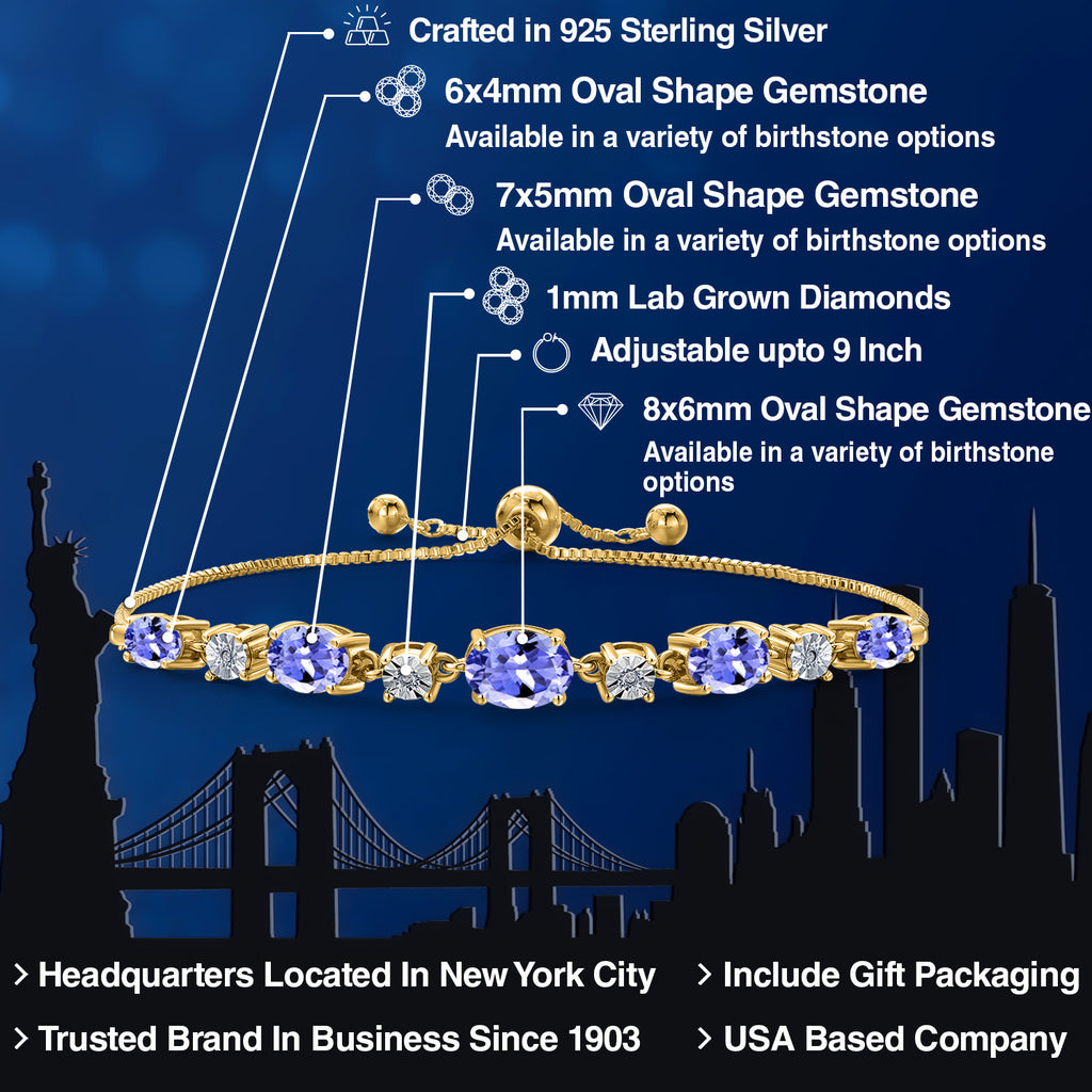 Bracelet in 925 Yellow Gold Plated Silver