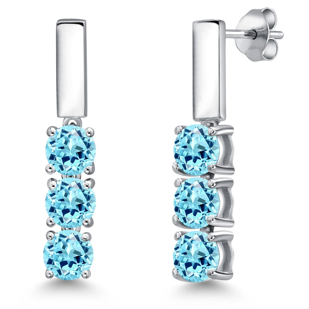 Apatite_Earrings in 925 Sterling Silver