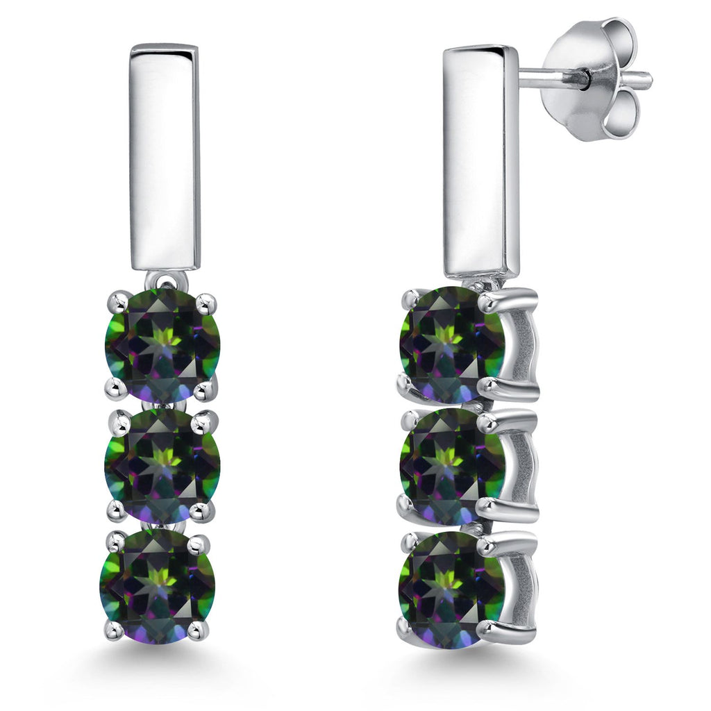 Green Mystic Topaz_Earrings in 925 Sterling Silver