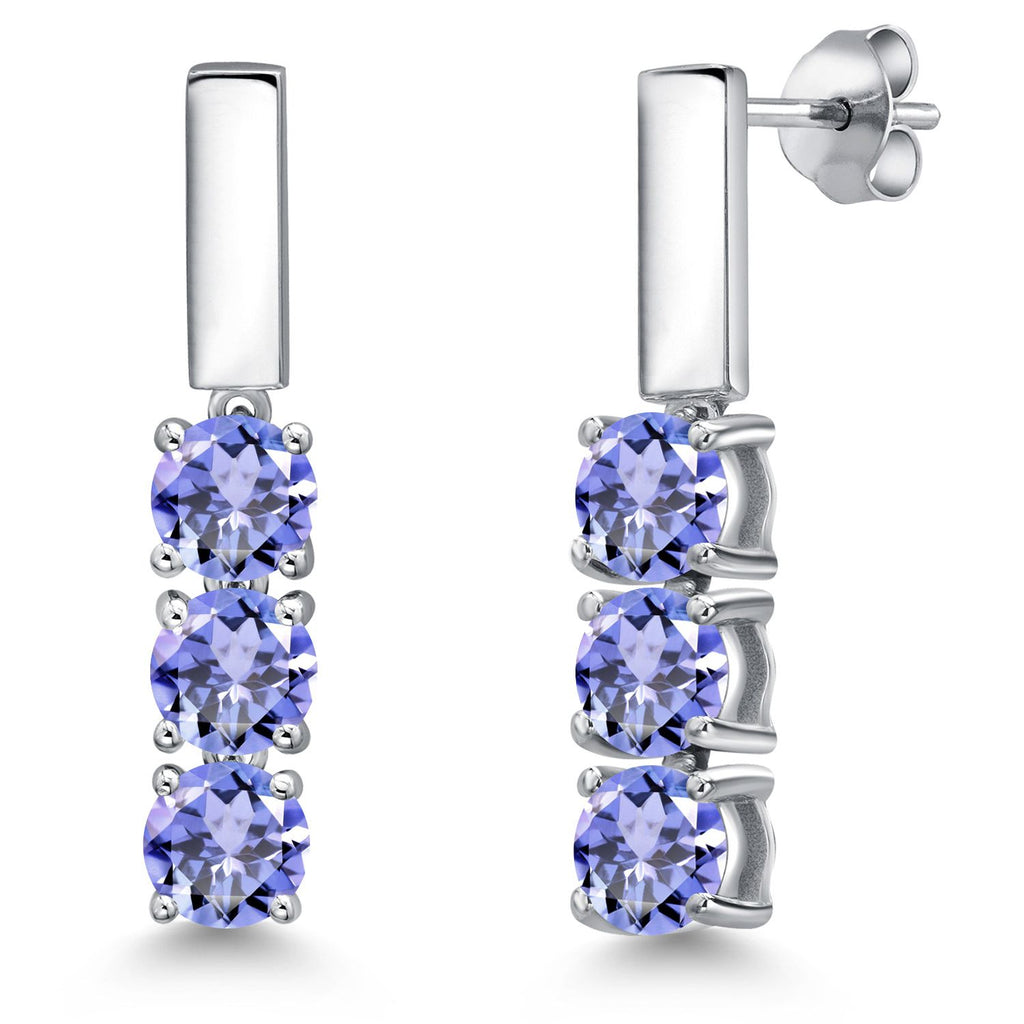 Tanzanite - December_Earrings in 925 Sterling Silver