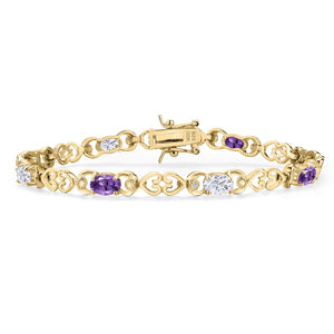 Bracelet in 925 Yellow Gold Plated Silver