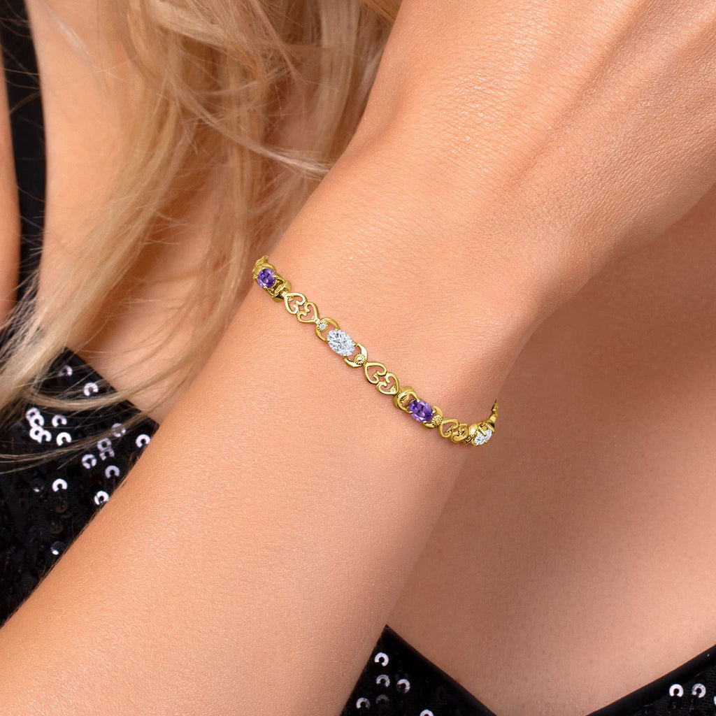 Bracelet in 925 Yellow Gold Plated Silver