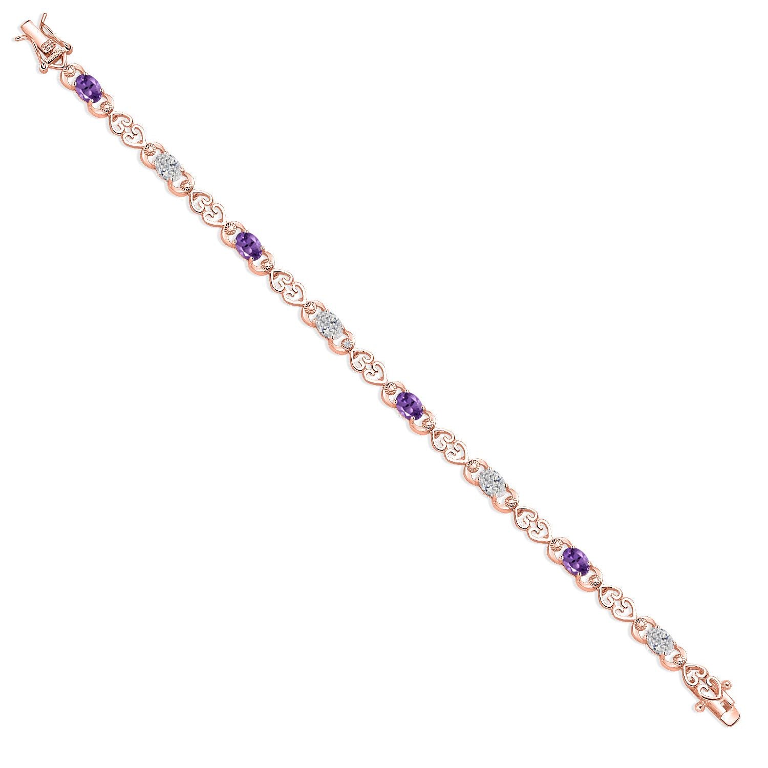 Bracelet in 925 Rose Gold Plated Silver