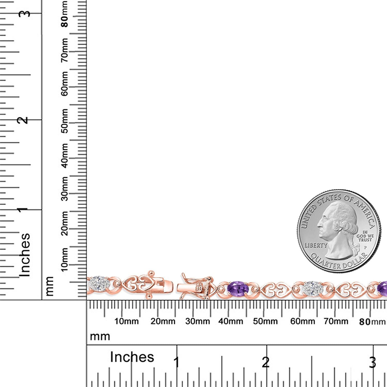 Bracelet in 925 Rose Gold Plated Silver