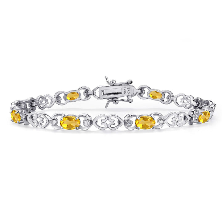 Citrine - November_Bracelet in 925 Sterling Silver