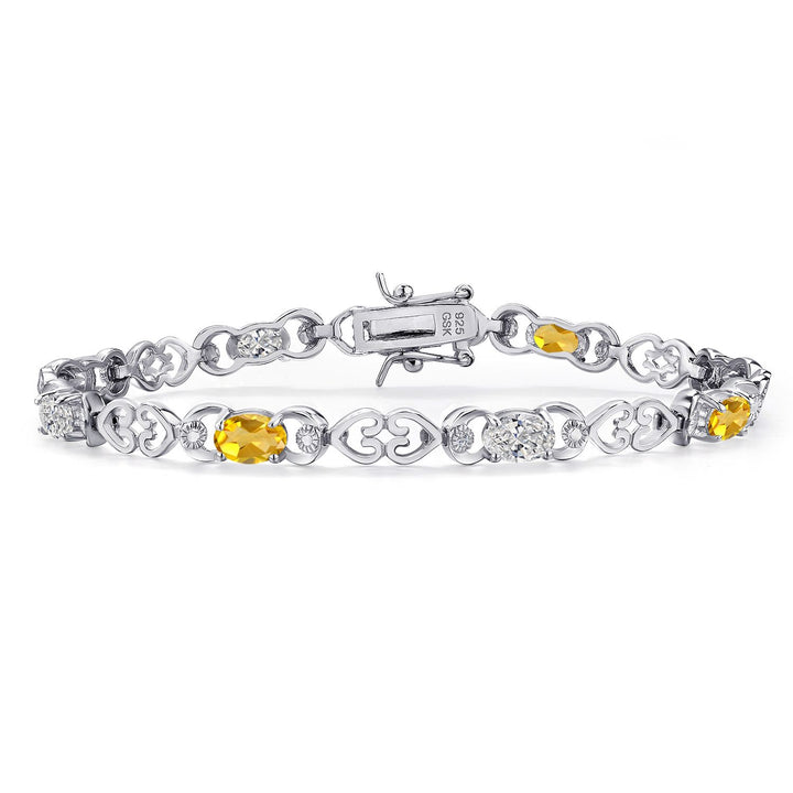 Citrine - November_Bracelet in 925 Sterling Silver