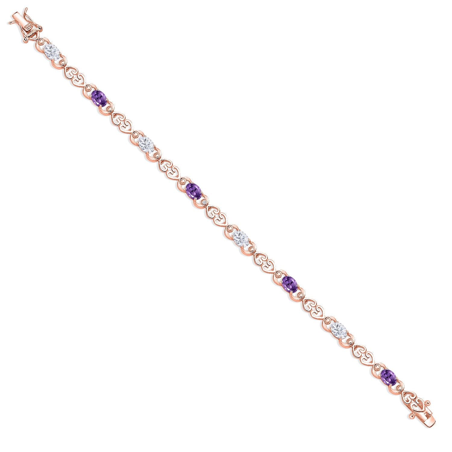 Bracelet in 925 Rose Gold Plated Silver