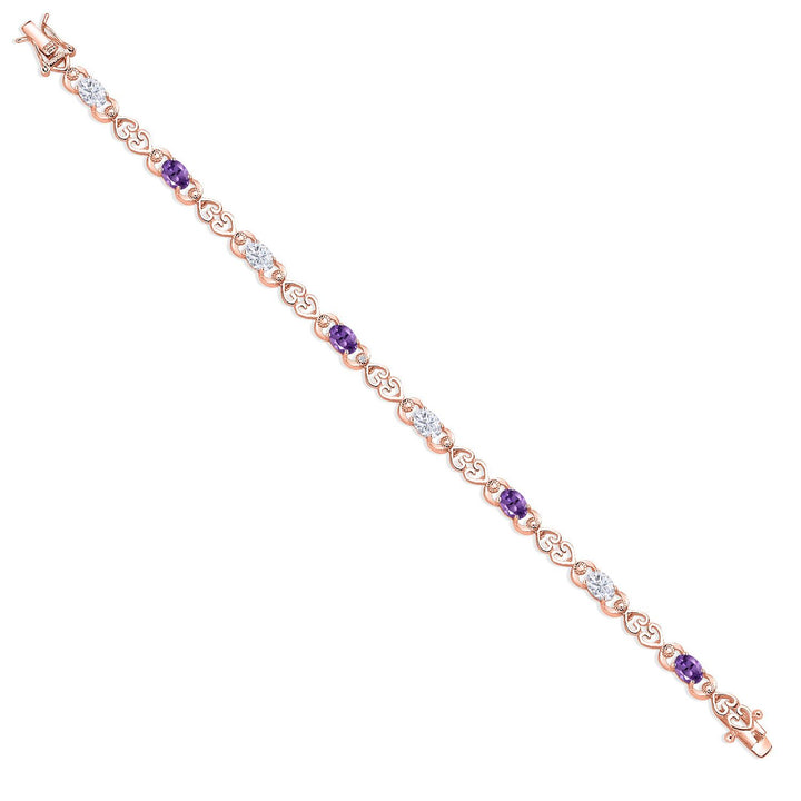 Bracelet in 925 Rose Gold Plated Silver