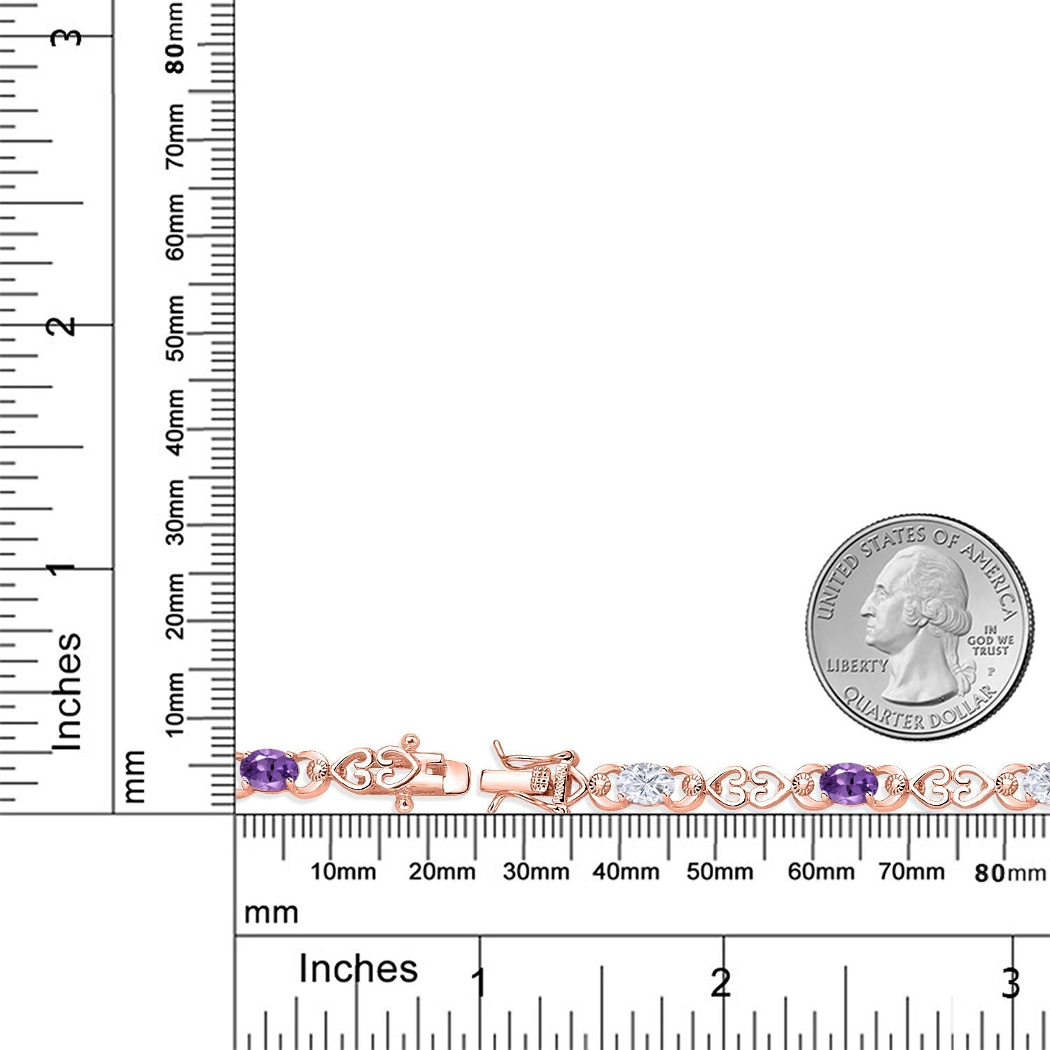 Bracelet in 925 Rose Gold Plated Silver