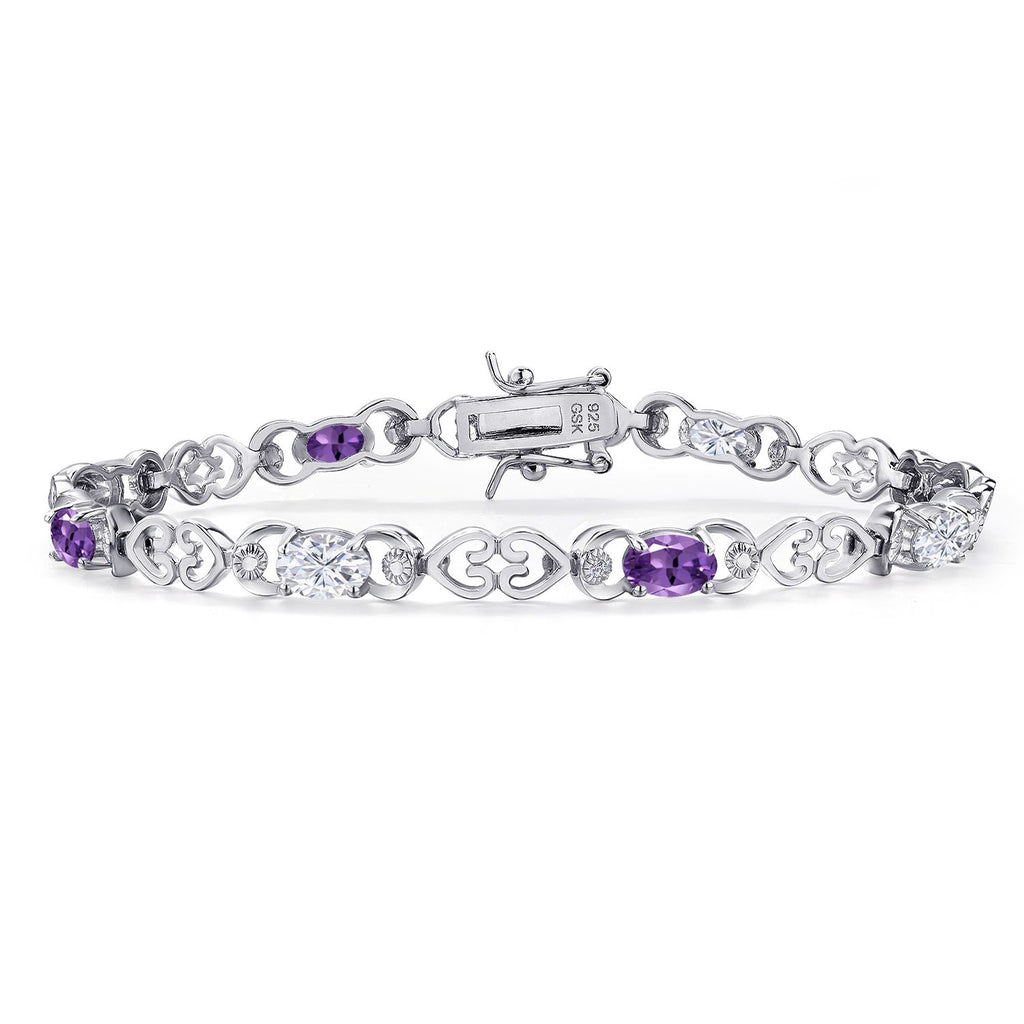 Amethyst - February_Bracelet in 925 Sterling Silver