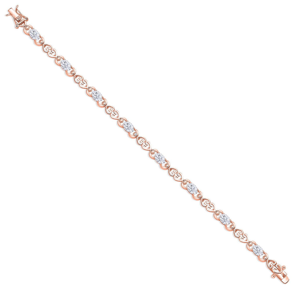Bracelet in 925 Rose Gold Plated Silver