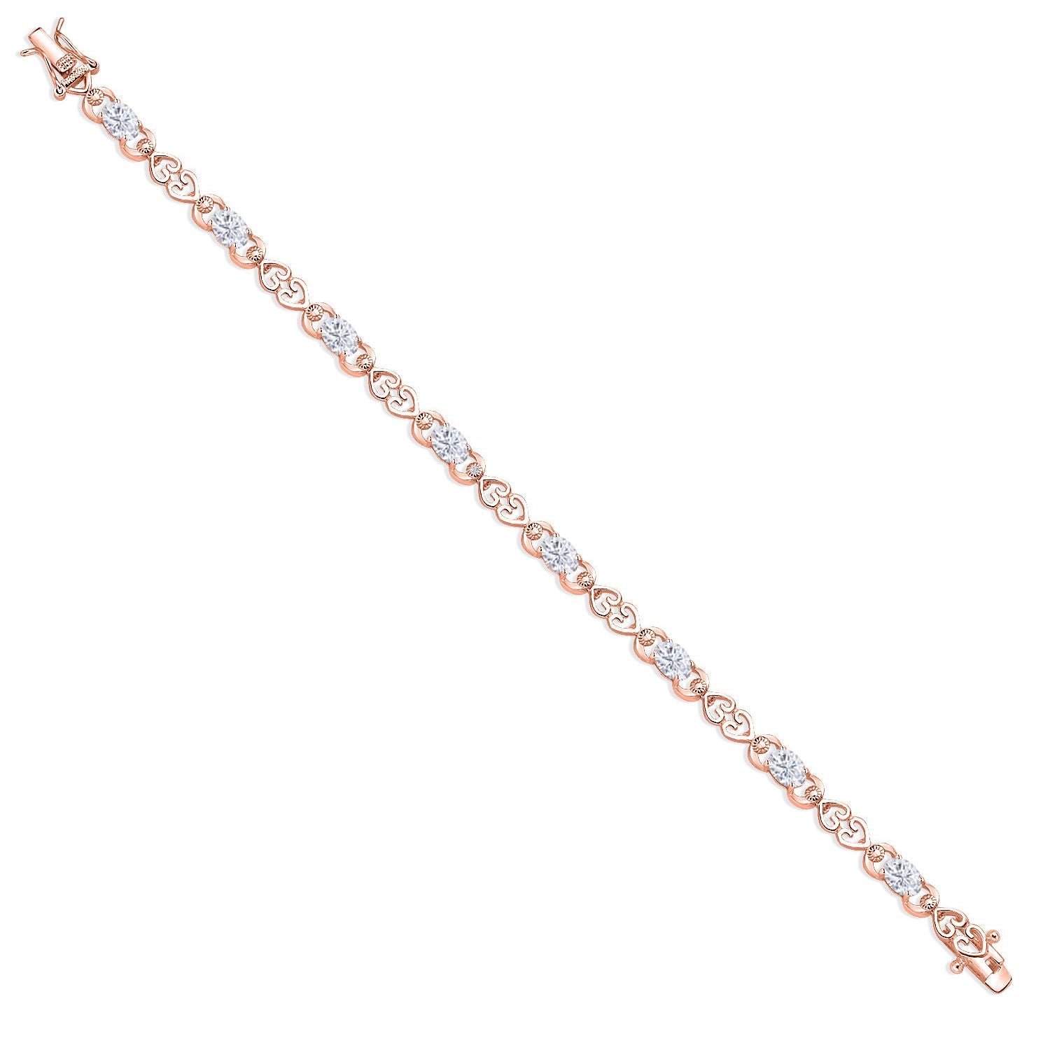 Bracelet in 925 Rose Gold Plated Silver