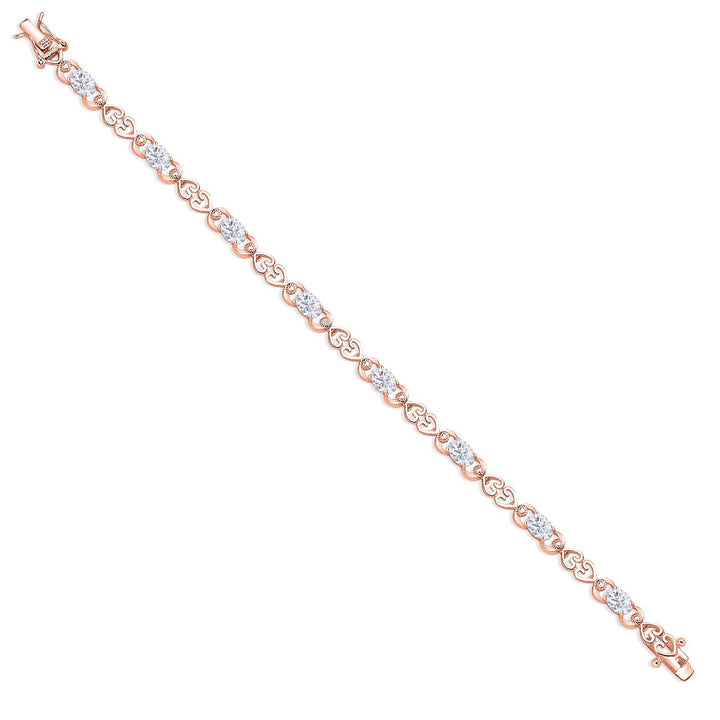 Bracelet in 925 Rose Gold Plated Silver