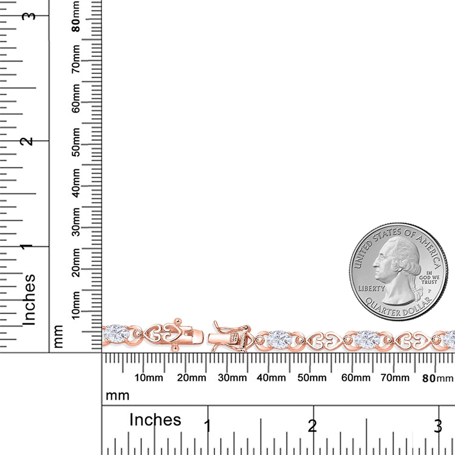 Bracelet in 925 Rose Gold Plated Silver