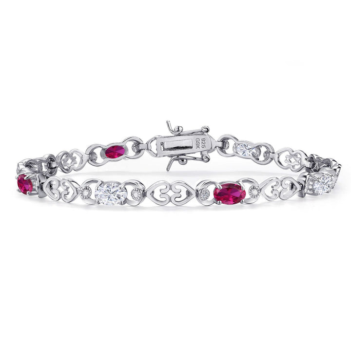 Created Ruby - July_Bracelet in 925 Sterling Silver
