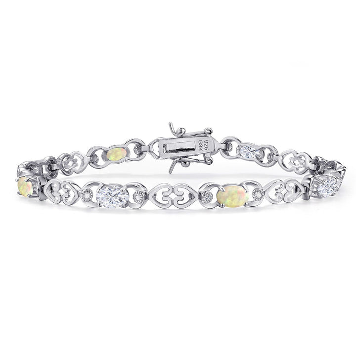Ethiopian Opal - October_Bracelet in 925 Sterling Silver