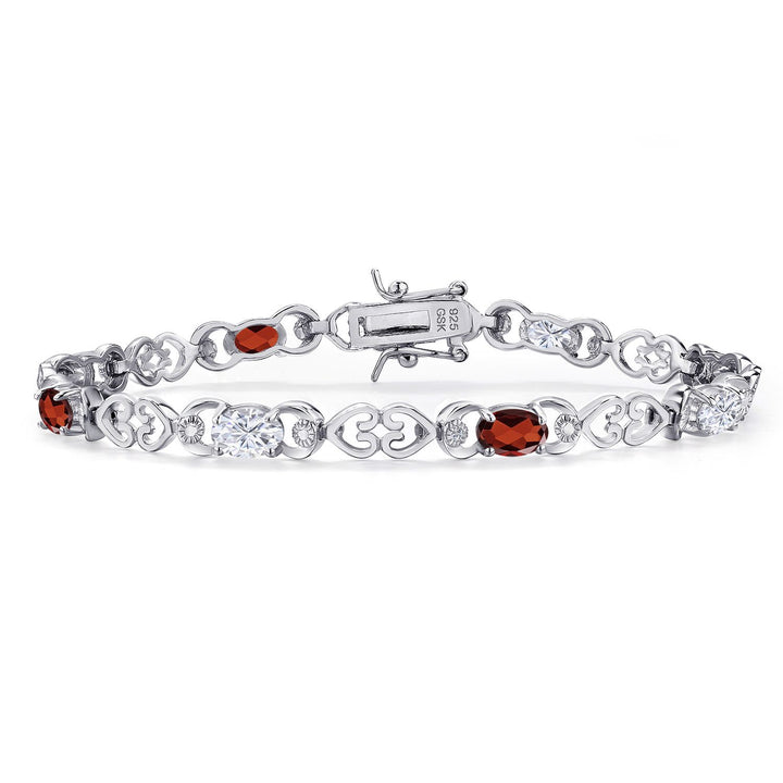 Garnet - January_Bracelet in 925 Sterling Silver