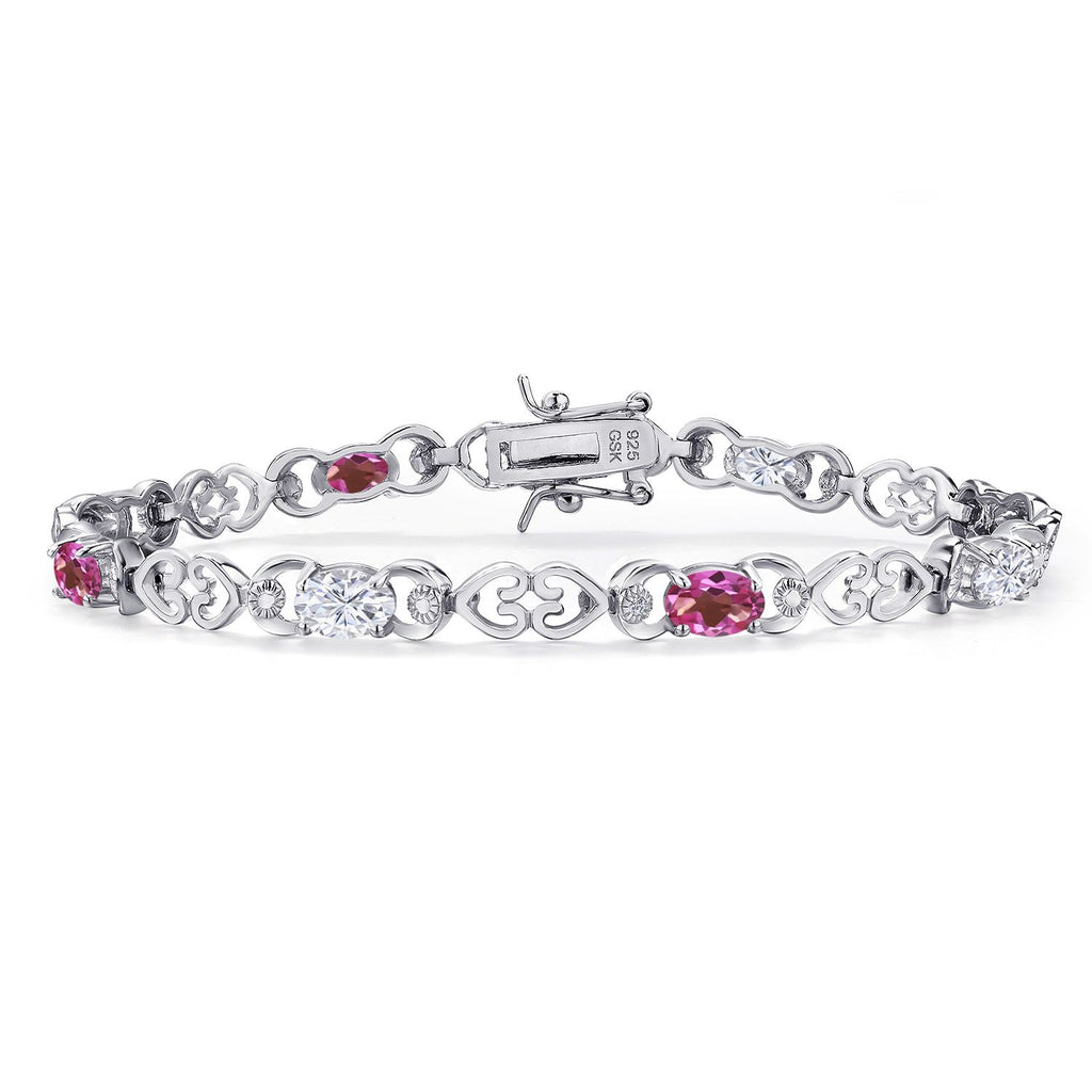 Pink Mystic Topaz_Bracelet in 925 Sterling Silver