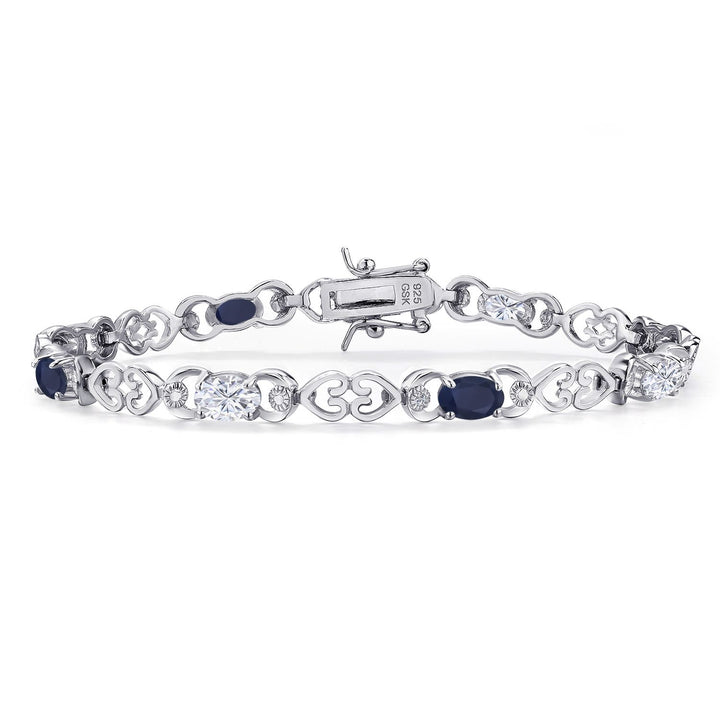 Blue Sapphire - September_Bracelet in 925 Sterling Silver