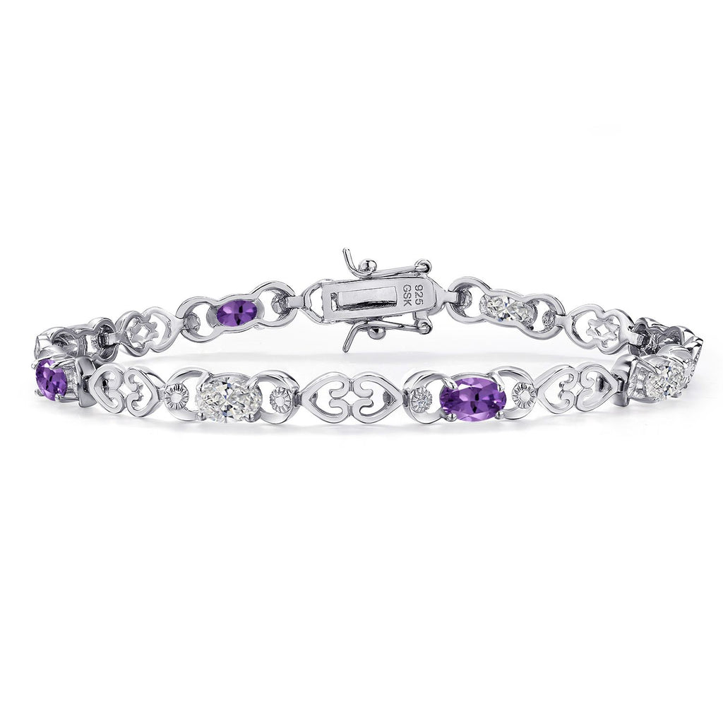 Amethyst - February_Bracelet in 925 Sterling Silver