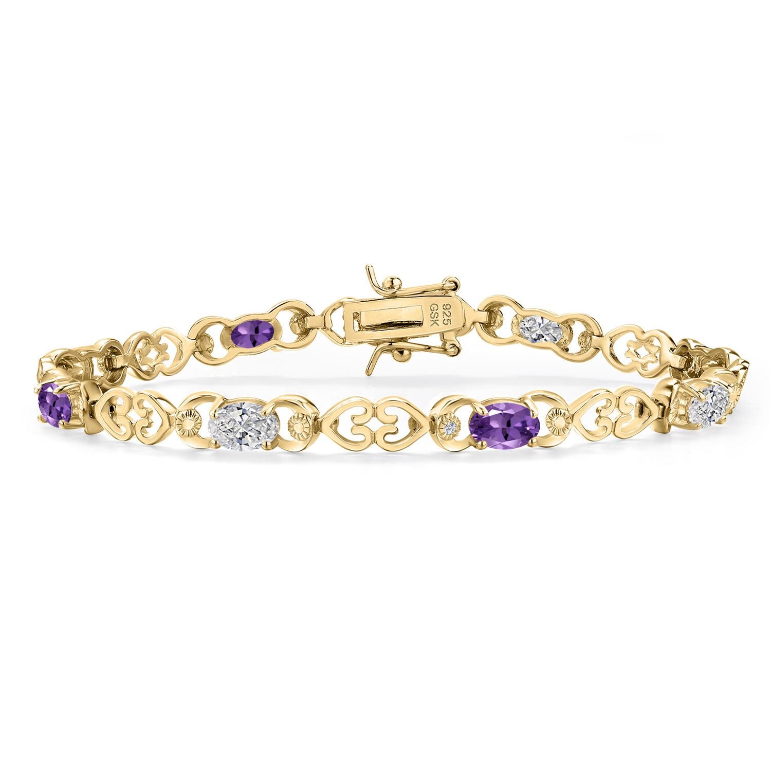 Bracelet in 925 Yellow Gold Plated Silver