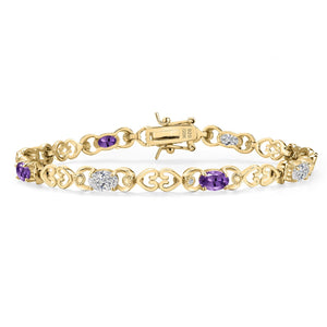 Bracelet in 925 Yellow Gold Plated Silver
