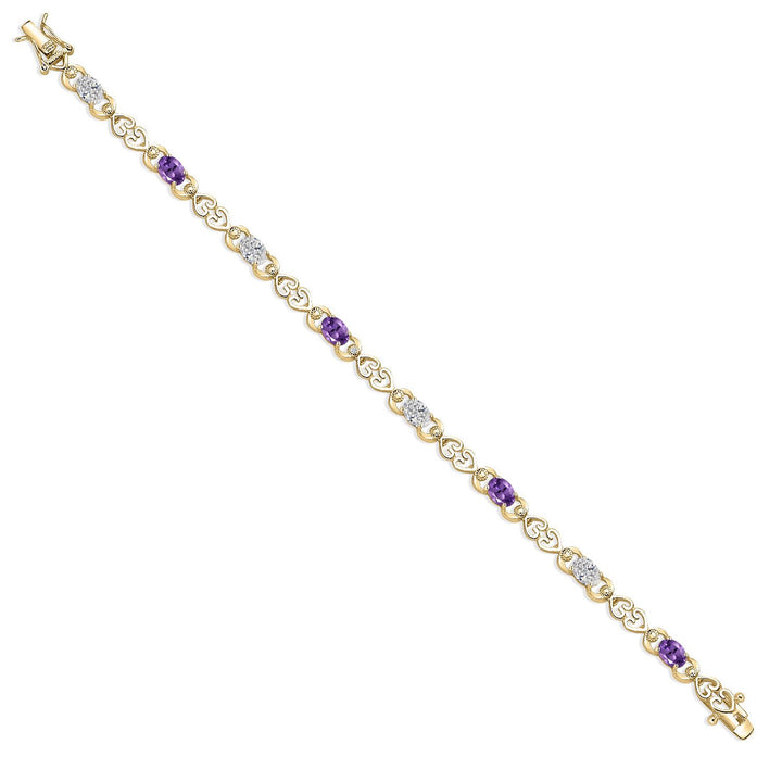 Bracelet in 925 Yellow Gold Plated Silver
