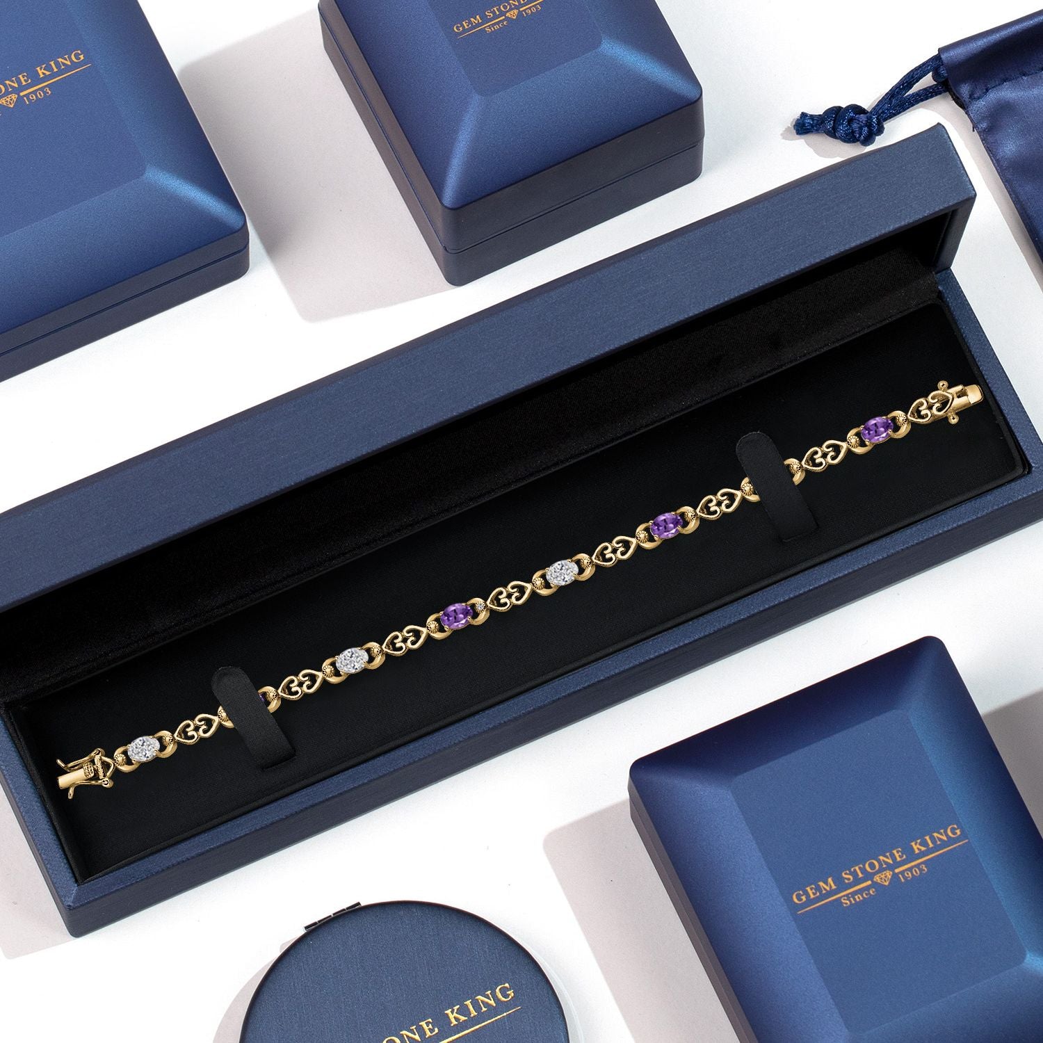 Bracelet in 925 Yellow Gold Plated Silver