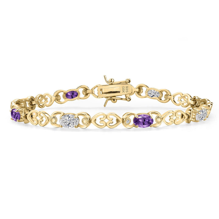 Bracelet in 925 Yellow Gold Plated Silver
