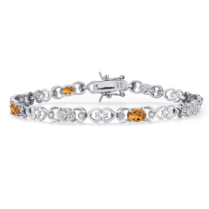 Madeira Citrine_Bracelet in 925 Sterling Silver