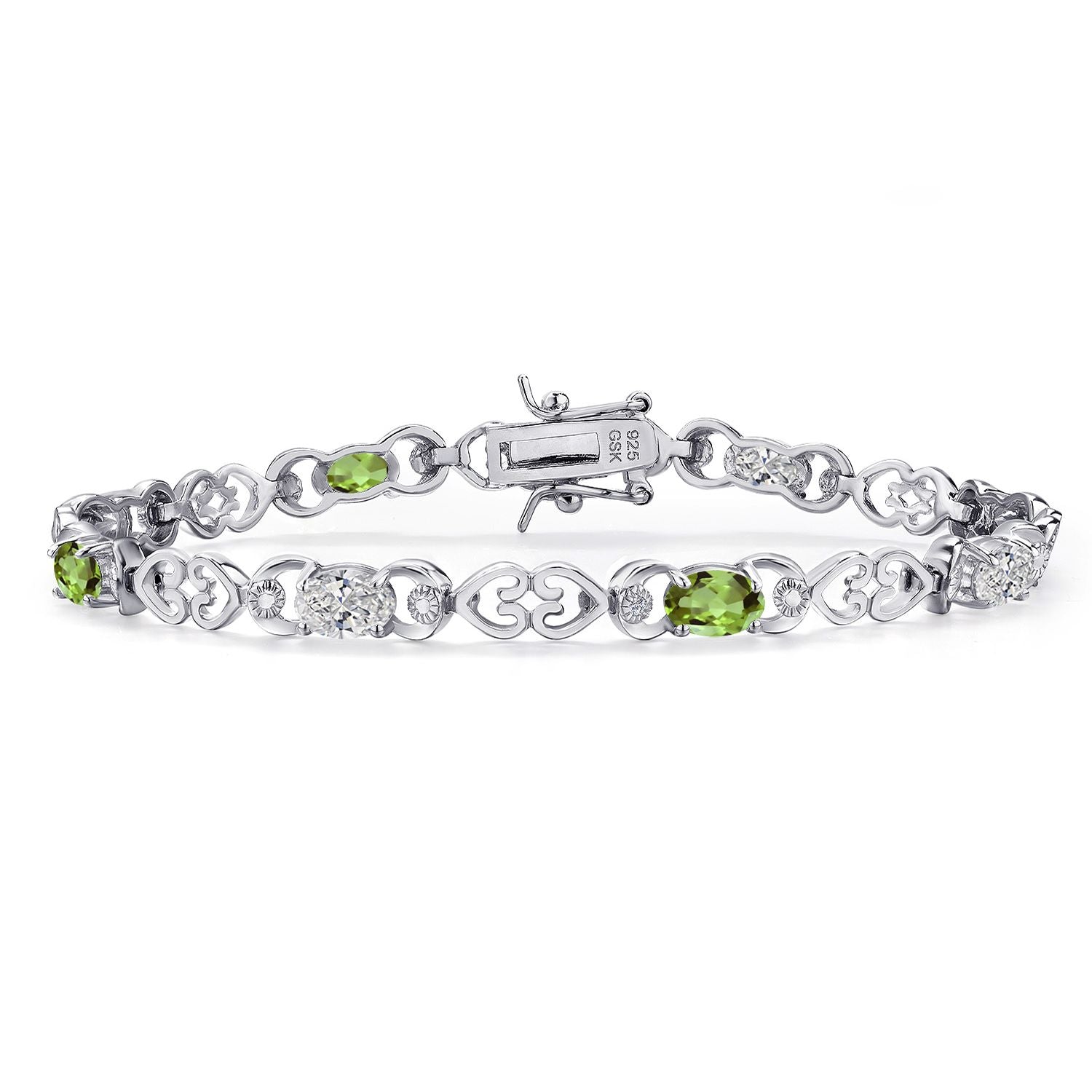Peridot - August_Bracelet in 925 Sterling Silver