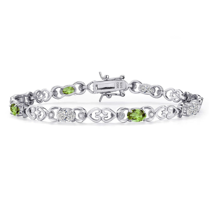 Peridot - August_Bracelet in 925 Sterling Silver
