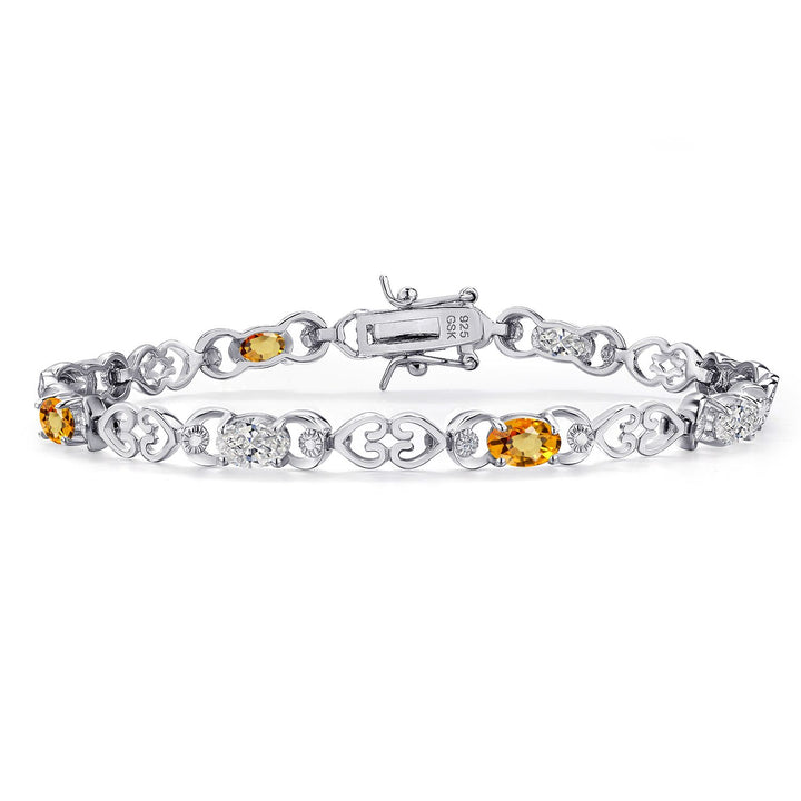 Yellow Sapphire - September_Bracelet in 925 Sterling Silver