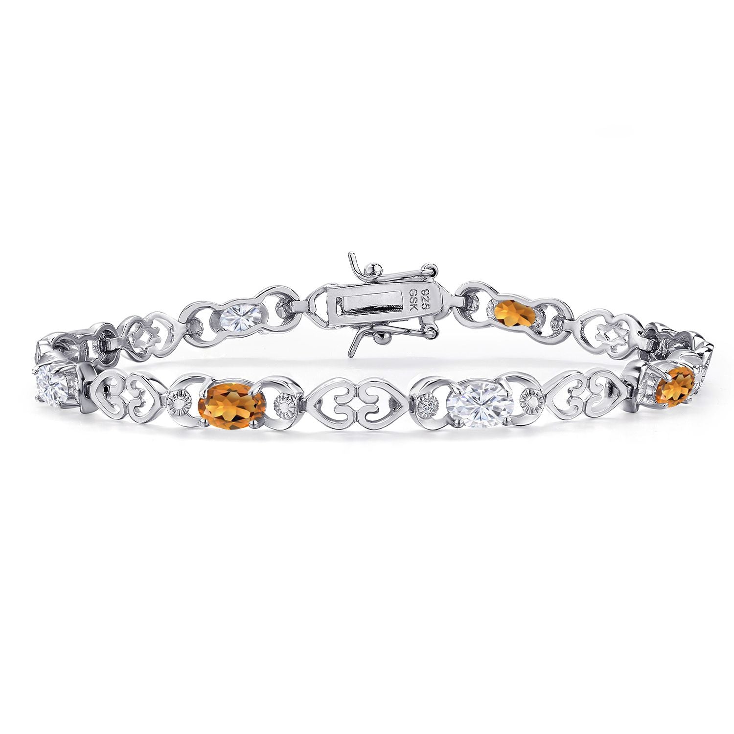 Madeira Citrine_Bracelet in 925 Sterling Silver