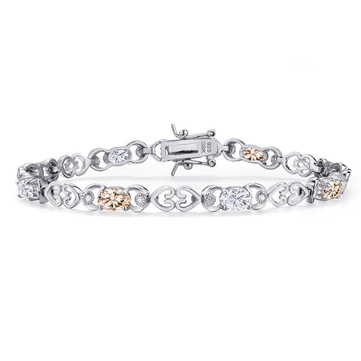 Morganite - October_Bracelet in 925 Sterling Silver