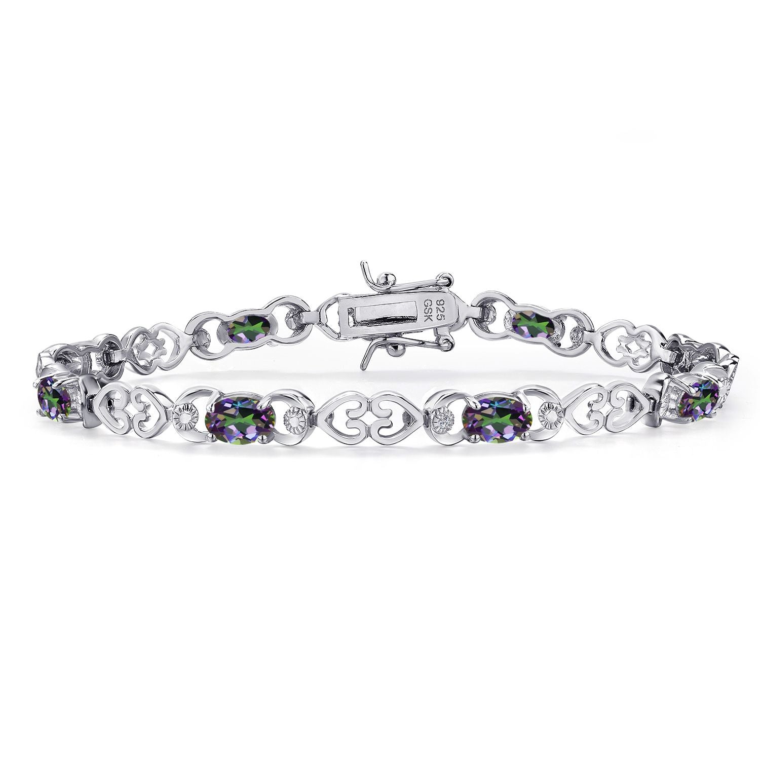 Green Mystic Topaz_Bracelet in 925 Sterling Silver