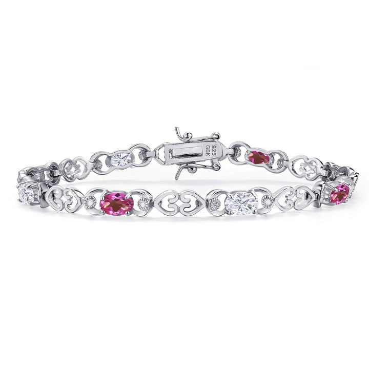 Pink Mystic Topaz_Bracelet in 925 Sterling Silver