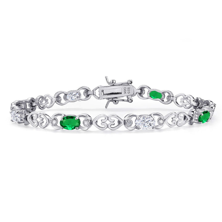 Nano Emerald - May_Bracelet in 925 Sterling Silver