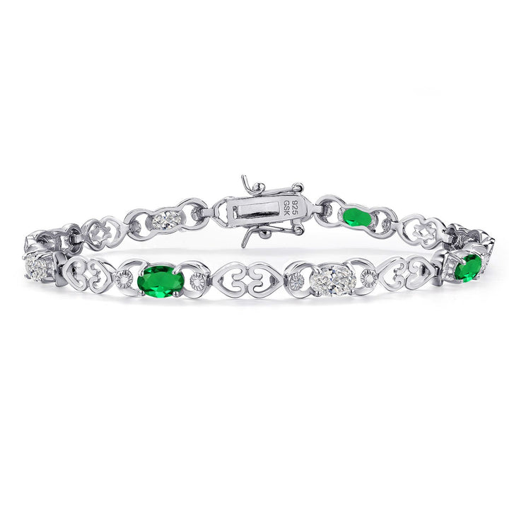 Nano Emerald - May_Bracelet in 925 Sterling Silver