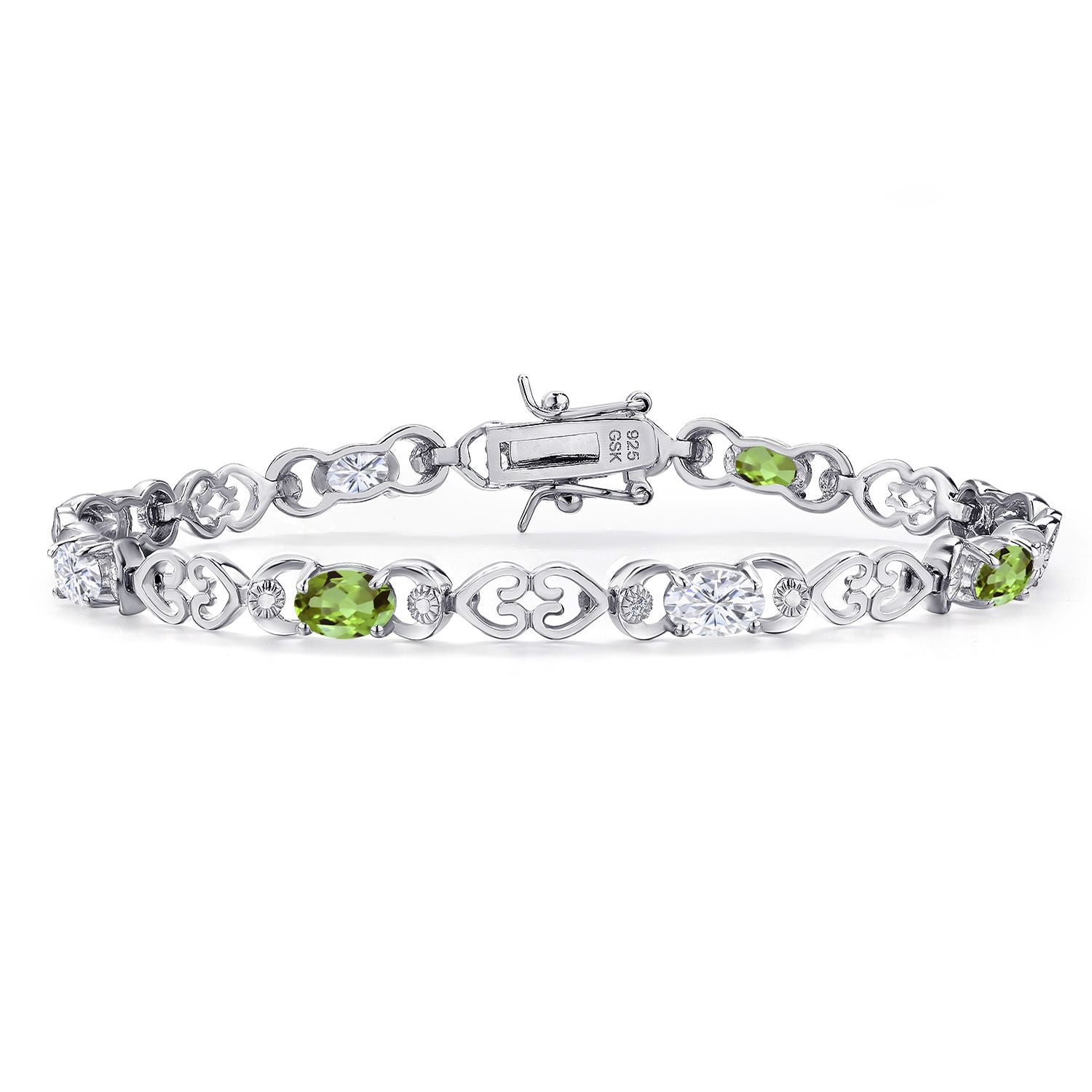 Peridot - August_Bracelet in 925 Sterling Silver