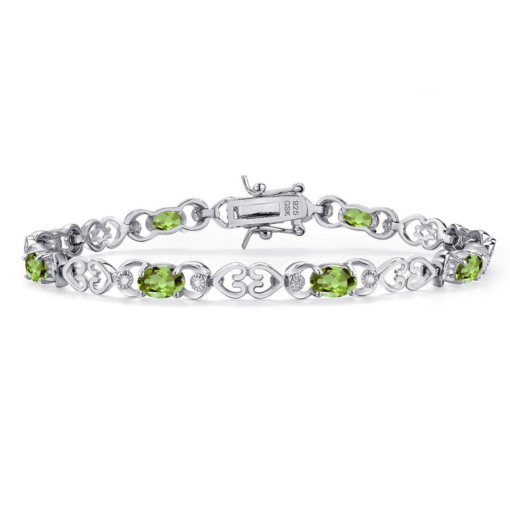 Peridot - August_Bracelet in 925 Sterling Silver