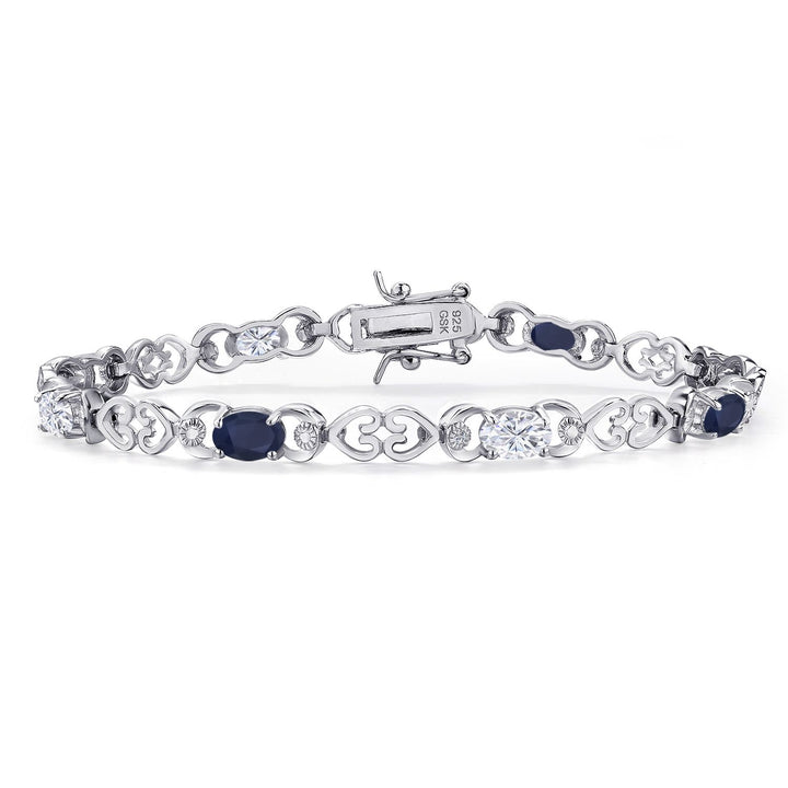 Blue Sapphire - September_Bracelet in 925 Sterling Silver