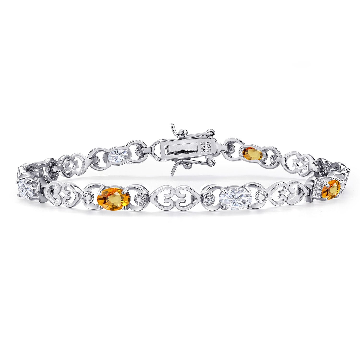 Yellow Sapphire - September_Bracelet in 925 Sterling Silver