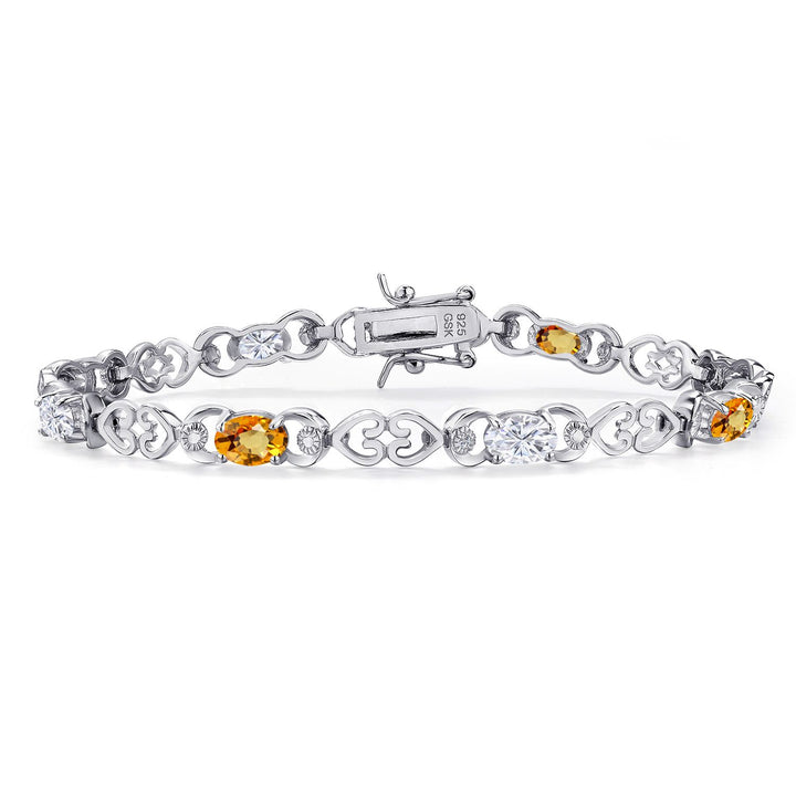 Yellow Sapphire - September_Bracelet in 925 Sterling Silver
