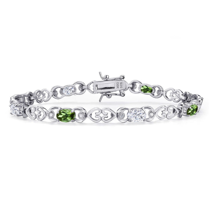 Green Tourmaline - October_Bracelet in 925 Sterling Silver
