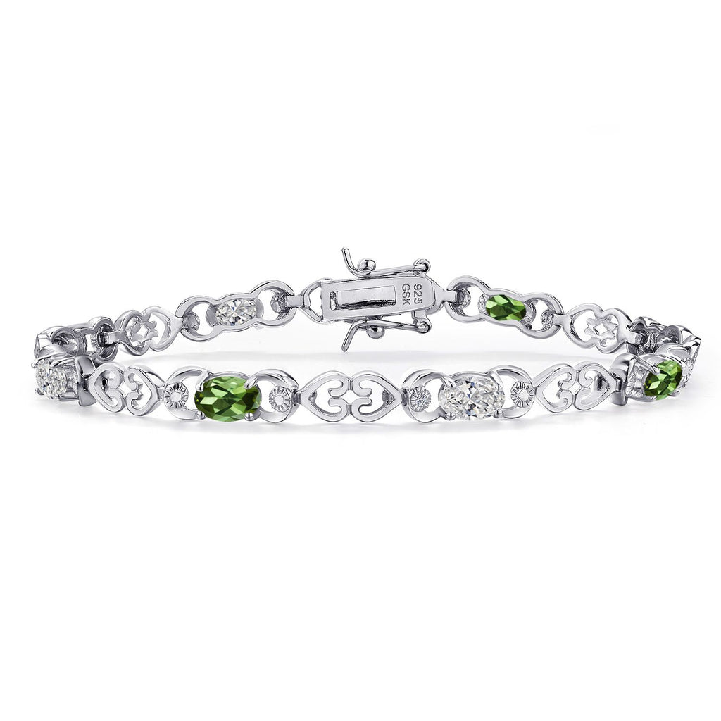 Green Tourmaline - October_Bracelet in 925 Sterling Silver