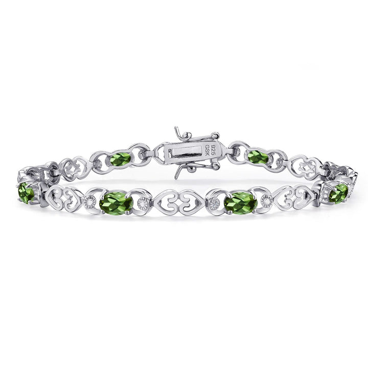 Green Tourmaline - October_Bracelet in 925 Sterling Silver
