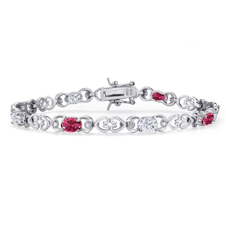 Pink Tourmaline - October_Bracelet in 925 Sterling Silver